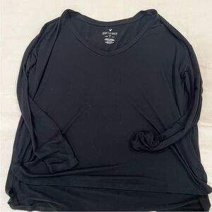 American Eagle Outfitters Black Long Sleeve Tee